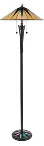 Endon 64041 - Подова лампа Tiffany DARK STAR, 2x E27, 60W, 230V, Ø 49 см