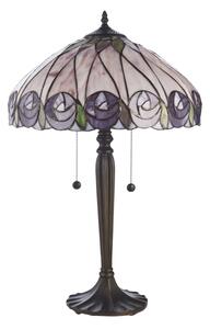 Endon 112184 - Настолна лампа Tiffany HUTCHINSON, 2xE27/10W/230V, диаметър 40 см
