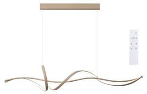 Brilagi - LED полилей на кабел с димер SIGNATURE LED/55W/230V 120x23 cm бежов + дистанционно управление