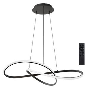 Brilagi - LED димируем полилей на кабел INFINITY LED/80W/230V 80x80 cm черен + ДУ