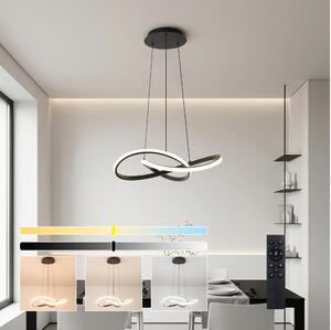 Brilagi - димируема LED полилей на кабел INFINITY LED/55W/230V 50x50 cm черен + дистанционно управление