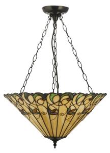 Endon 111881 - Полилей на верига Tiffany JAMELIA 3xE27/10W/230V Ø 50 см
