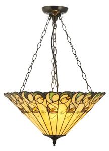 Endon 111881 - Полилей на верига Tiffany JAMELIA 3xE27/10W/230V Ø 50 см