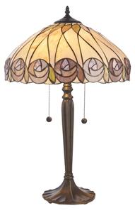 Endon 112184 - Настолна лампа Tiffany HUTCHINSON, 2xE27/10W/230V, диаметър 40 см