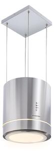 Klarstein Tron Ambience, островен абсорбатор, Ø 38 cm, рециркулаци 540 m³/h, LED, неръждаема стомана