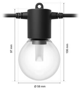 Philips -LED RGBW Димируем удължителен външен гирлянд Hue FESTAVIA 10xLED 7m IP65