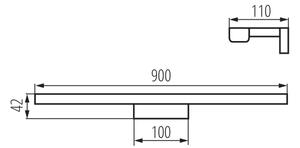 Kanlux 26682 - LED осветление за баня ASTEN LED/15W/230V IP44