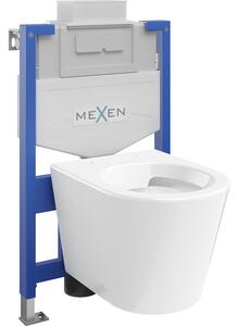 Mexen Rico вграден комплект WC стояща конструкция Fenix XS-U с тоалетна чиния