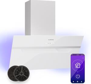 Klarstein BigBite 60 Smart, абсорбатор, 60 см, 305 м³/ч, LED дисплей, стъклена предна част, управление с приложение