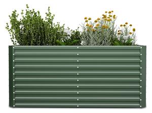 Blumfeldt High Grow Straight повдигната леха,1800 литра, Ергономична, Устойчива на атмосферните условия, Отворена основа