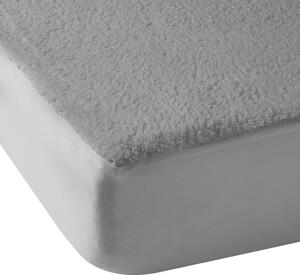 Сив еластичен чаршаф от микроплюш 90x190 cm Thermal Sherpa – Catherine Lansfield