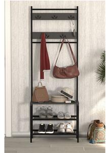 Стояща закачалка Samanyolu - 64.6 x 30.3 x 181.2 cm, антрацит