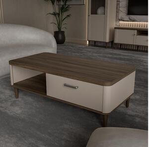 Холна маса Lacetti - 120 x 60 x 43.7 cm, дъб Валенсия/пясък