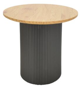 Помощна масичка DOVEL от мдф в цвят сонома-черен d50x45см