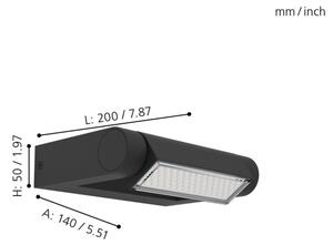 Eglo 98707 - Външна LED лампа за стена BRIANZA LED/4,8W/230V IP44