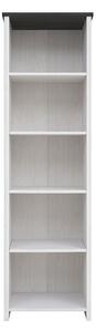 Етажерка Porto REG/60 - 58.5 x 199.5 x 40 cm, бяло/сиво