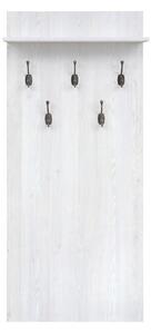 Закачалка Porto WIЕ/66 - 66 x 152 x 21.5 cm, бяло/сиво