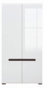 Гардероб Azteca SZF2D/21/11 - 105 x 60 x 210 cm, бял гланц