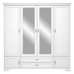 Гардероб Kentuki - 227.5 x 225 x 61 cm, алпийско бяло