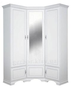 Ъглов гардероб Kentuki SZFN5D - 136.5 x 136.5 x 225 cm, алпийско бяло