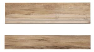 Стъпало от гранитогрес Cedar Wood Beige - 30 x 120 cm / чело 17 x 120 cm
