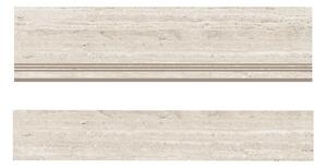 Стъпало от гранитогрес Nuvo Travertinne Natural - стъпало 30 x 120 cm / чело 17 x 120 cm
