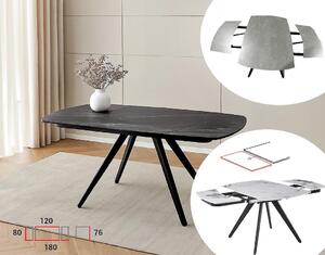 Разтегателната трапезна маса Compact - 120-180 x 80 x 76 cm, различни цветове