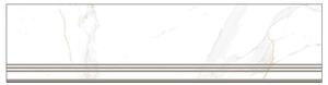 Стъпало Statuario Regal Gold - 30 x 120 cm, с чело - 17 x 120 cm