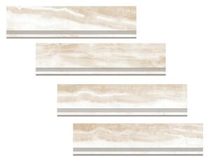 Стъпало Onyx Smeraldo Gold - стъпало 30 x 120 cm / чело 17 x 120 cm