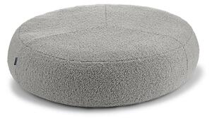 Сиво легло за куче от плат букле ø 90 cm Senso Pouffe Pebble M/L – MiaCara