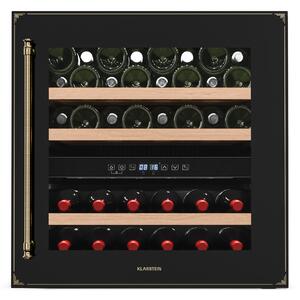 Klarstein Охладител за вино Vinsider Victoria 36, 36 бутилки, сензорен, UV защита, LED, безшумен, 3 полици