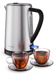 Klarstein Електрическа кана Verosteel | 1,7 литра | 2200 W | Въртяща се на 360° основа | Модерен дизайн от неръждаема стомана