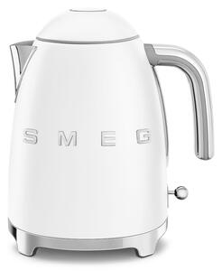 Електрическа кана SMEG KLF03WHMEU, 2400 W, 1.7 л, 360° основа, Матово покритие, Бял
