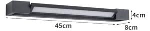 Brilagi-LED Осветление за огледало за баня AQUA LINE LED/12W/230V 45 cm IP44 черно