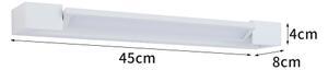 Brilagi- LED огледално осветление за баня AQUA LINE LED/12W/230V 45 cm IP44 бяло