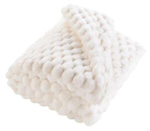 Кремаво одеяло от микроплюш 125x150 cm Frosty – douceur d'intérieur