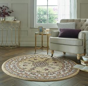 Килим Sherborne бежов 133X133 см, кръгъл, Flair Rugs