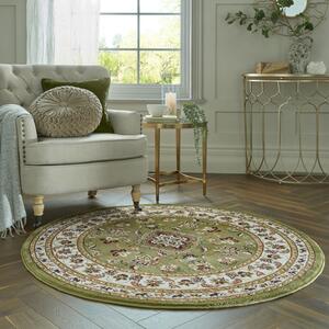 Килим Sherborne Зелен 133X133 см, кръгъл, Flair Rugs