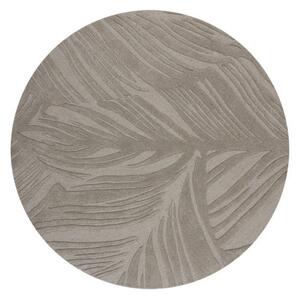 Килим Лино Лийф Сив 160X160 см, кръгъл, Flair Rugs