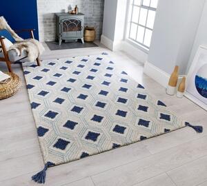 Килим, Marco, Flair Rugs, син, 120x170 см