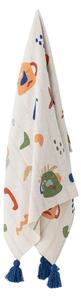 Кремаво бебешко одеяло от рециклиран памук 130x160 cm Sylvie – Bloomingville Mini