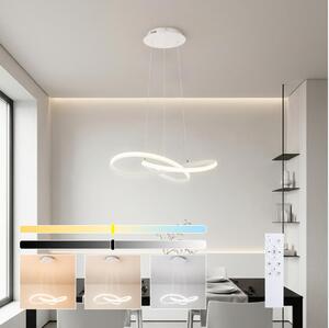 Brilagi - Димируема LED полилей на кабел INFINITY LED/55W/230V 50x50 cm бял + дистанционно управление