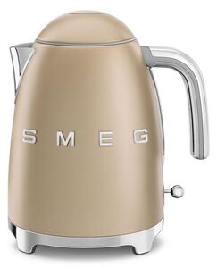 Електрическа кана SMEG KLF03CHMEU, 2400 W, 1.7 л, 360° основа, Матово покритие, Шампанско