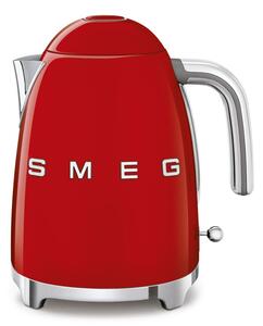 Електрическа кана SMEG KLF03RDEU, 2400 W, 1.7 л, 360° основа, Гланцово покритие, Червен