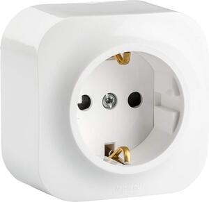 Legrand Контакт шуко ЕДИНИЧЕН IP21 открит монтаж Forix Бял - 782420