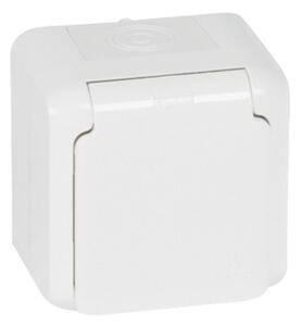 Legrand Контакт шуко IP44 открит монтаж цвят Бял Forix - 782373