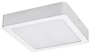 RABALUX Shaun2, indoor square white plastic surface mounted lamp, 7W, with shade: 680lm, without shade: 750lm, 3000K, 12x12cm, H