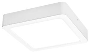 RABALUX Shaun2, indoor square white plastic surface mounted lamp, 7W, with shade: 660lm, without shade: 730lm, 4000K, 12x12cm, H