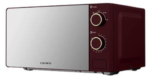 Микровълнова фурна Crown CMO-2072 MMR, механично управление, 700W, 20 л. обем, 5 степени на мощност, червена