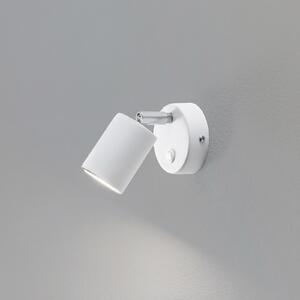 Стенен прожектор Fun, бял, височина 14 cm, регулируем, GU10